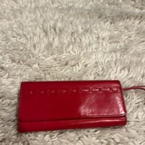 HOBO Red Leather Wallet